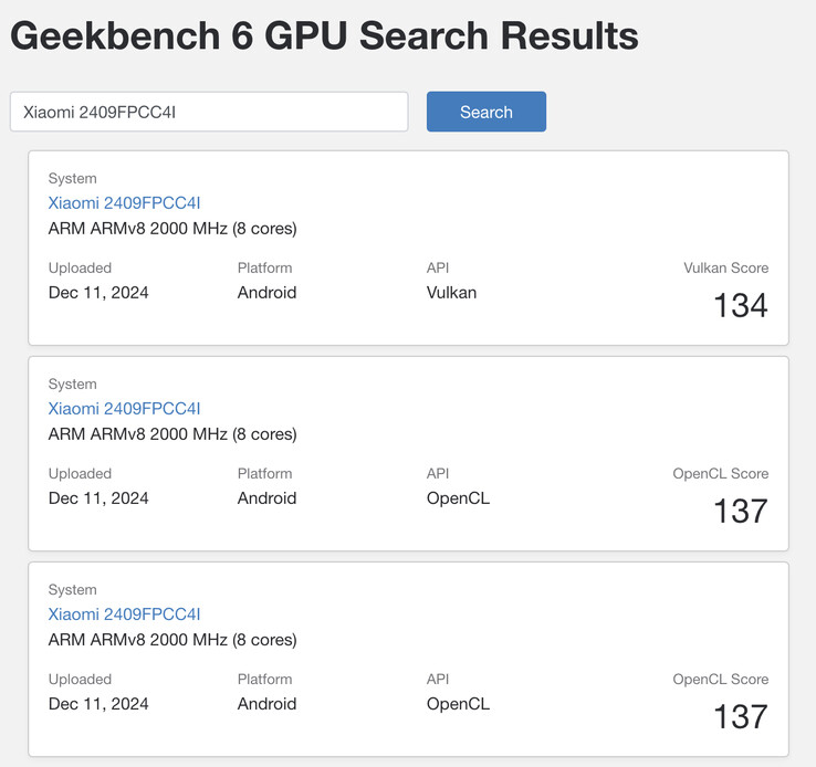 (Źródło obrazu: Geekbench)