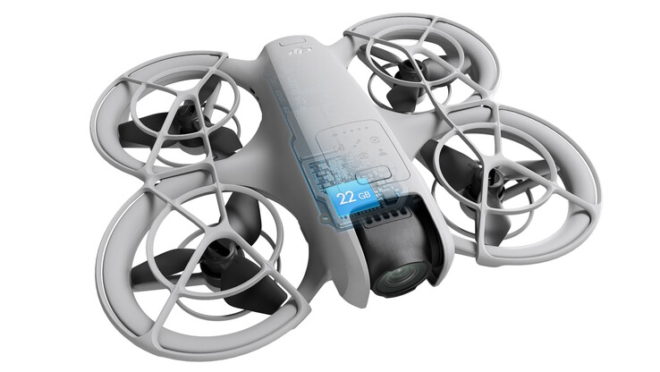 22 GB pamięci wewnętrznej (źródło: DJI)