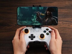 Mobilny klips 8BitDo do bezprzewodowego kontrolera 8BitDo Ultimate 2 współpracuje z dużymi smartfonami. (Źródło obrazu: 8BitDo)