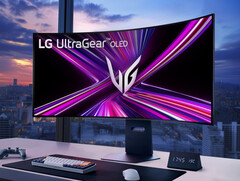 UltraGear OLED 45GX950A ma krzywiznę 800R. (Źródło obrazu: LG)