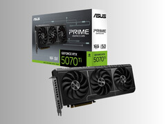 Asus RTX 5070 Ti Prime jest pokazany (Źródło obrazu: Asus)