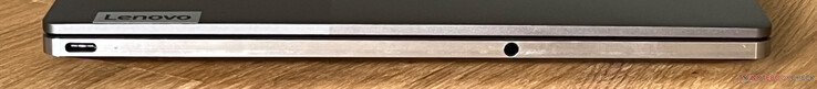 Po lewej: USB-C 4.0 z Thunderbolt 4 (40 Gbit/s, DisplayPort ALT mode 1.4, Power Delivery 3.0), audio 3,5 mm