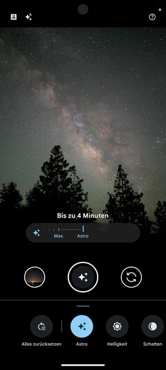 Tryb nocny kamery ma teraz nowe funkcje astrofotografii.