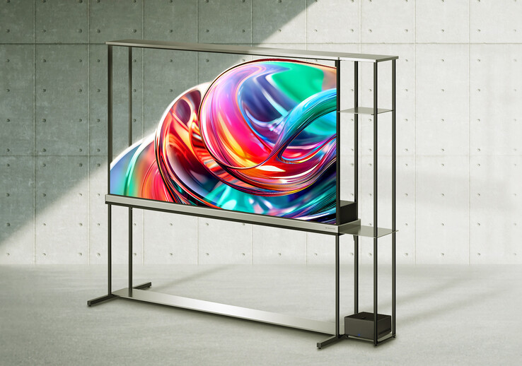 Przezroczysty telewizor LG Signature OLED. (Źródło zdjęcia: LG)