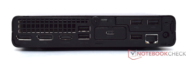 Tył: 2x DisplayPort 1.4, HDMI 2.1, 3x USB Type-A 10 Gbit/s, 2x USB Type-A 2.0, USB Type-C 10 Gbit/s, RJ45 GBit-LAN, złącze zasilania