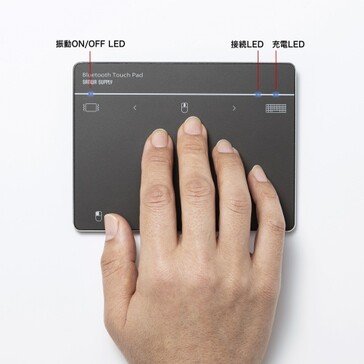 Touchpad obsługuje 14 gestów wielopalcowych systemu Windows. (Źródło: Sanwa Supply)