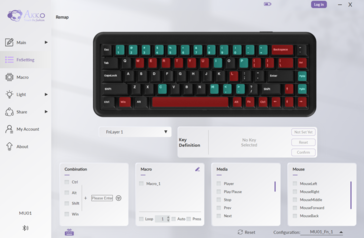 Sterownik Akko w chmurze umożliwia konfigurację przycisków FN, remapowanie klawiszy, dodawanie makr, nowych skrótów i kombinacji (Źródło obrazu: Abhinav Fating / Notebookcheck)