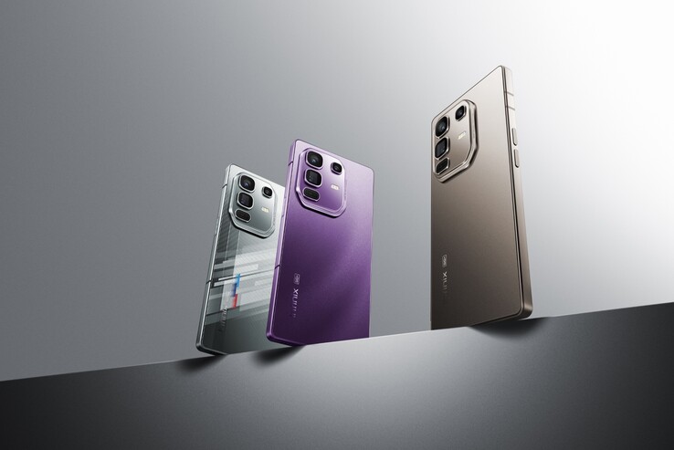 Infinix Note 50 Pro+ 5G będzie dostępny w kolorach Titanium Grey, Enchanted Purple i Racing Edition (źródło zdjęcia: Infinix)