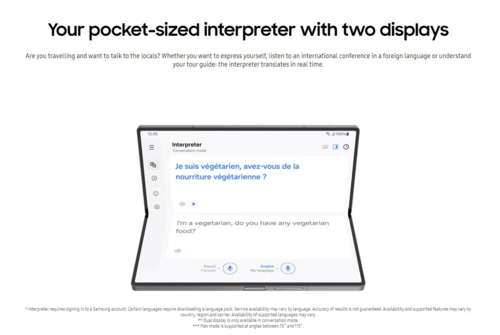 Galaxy Tłumacz Z Fold 6 (zdjęcie od Samsung)