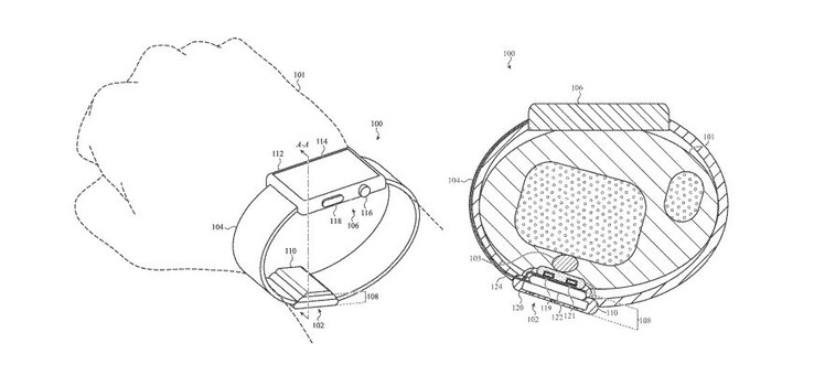 Proszę zobaczyć koncepcję SmartApple pomiaru ciśnienia krwi na smartwatchu. (Źródło zdjęcia: Apple)watch mit Blutdruckmessung (Bildquelle: Apple)