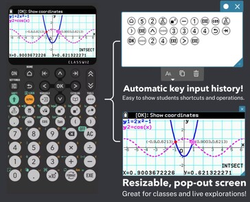 Nauczyciele mogą korzystać z bezpłatnego emulatora Casio fx-CG100 dla komputerów podczas prezentacji w klasie. (Źródło obrazu: Casio)
