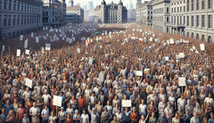 Liczni aktywiści ekologiczni aresztowani w Serbii podczas protestów przeciwko budowie kopalni litu (źródło zdjęcia: DALL-E / AI)