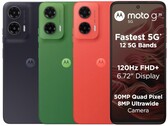 Moto G35 5G jest dostępny w kolorach Leaf Green, Midnight Black i Guava Red (źródło zdjęcia: Motorola)