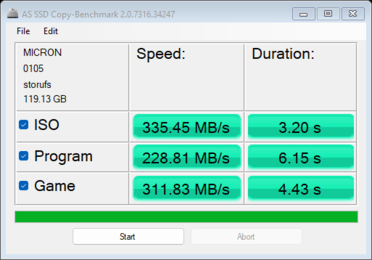 Test porównawczy kopiowania AS SSD