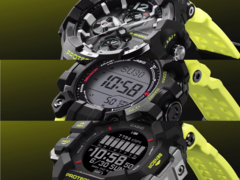 Od góry do dołu, Casio G-Shock Gravitymaster GRB300RY-1A9, Mudman GW9500MRY-1A9 i Rangeman GPRH1000RY-1A9. (Źródło zdjęcia: Casio)