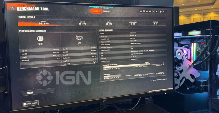 Wydajność RX 9070 w Call of Duty: Black Ops 6. (Źródło obrazu: IGN)