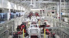 Tesla Giga Shanghai wstrzymuje produkcję Modelu Y, aby zainstalować aktualizacje (źródło obrazu: Tesla na Weibo)