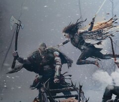 Kratos odpiera rozżaloną, rozwścieczoną Freyę w God of War Ragnarok. (Źródło obrazu: PlayStation)