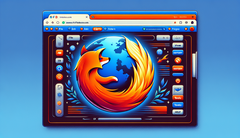 Interfejs Mozilla Firefox (Źródło obrazu: Wygenerowano przy użyciu DALL-E 3)