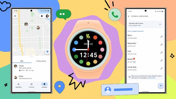 Galaxy Watch for Kids pozwala rodzicom mieć oko na swoje dzieci dzięki zegarkowi WearOS z obsługą LTE. (Źródło obrazu: Google)