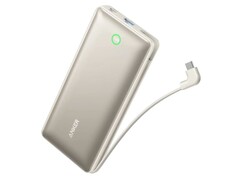 Anker Nano Power Bank 20K z wbudowanym kablem USB-C ma smuklejszą obudowę niż jego rodzeństwo o pojemności 10 000 mAh. (Źródło zdjęcia: Anker/Amazon via Reddit) 