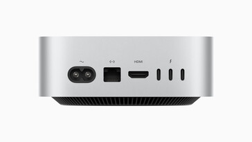 Tył: kabel zasilający, Gigabit Ethernet, HDMI 2.1, 3x USB-C Thunderbolt 5 (120 Gbit/s, DisplayPort Alt mode 1.4) (zdjęcie: Apple)