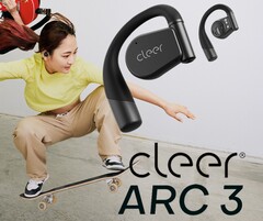 Cleer Audio prezentuje otwarte, bezprzewodowe słuchawki douszne ARC 3 z bezdotykową kontrolą nachylenia głowy, wodoodpornym klipsem na ucho, Hi-Res Audio, Dolby Atmos i AI ANC. (Źródło zdjęcia: Cleer)