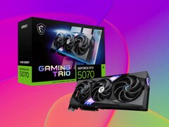 Karta graficzna Nvidia GeForce RTX 5070 posiada 12 GB pamięci VRAM. (Źródło zdjęcia: MSI, Unsplash, edytowane)