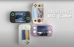 Anbernic pokazał teraz RG Cube w czarnej wersji kolorystycznej. (Źródło zdjęcia: Anbernic)