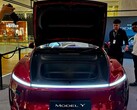 Nowa Tesla Model Y w kolorze Ultra Red (źródło zdjęcia: DaltyBrewer/X)