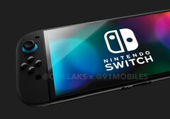 Nowa konsola Nintendo Switch 2 może zostać zaprezentowana już wkrótce (źródło obrazu: @Onleaks / 91mobiles)