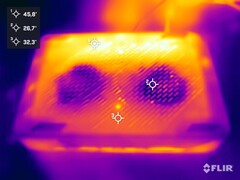 Test obciążeniowy Asus ROG NUC (spód)