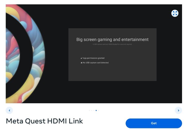 Aplikacja Meta Quest HDMI Link jest obecnie dostępna w App Lab. (Źródło obrazu: Meta)