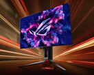 ROG Swift OLED PG27AQDP nie ma błyszczącego wykończenia wyświetlacza. (Źródło obrazu: ASUS)