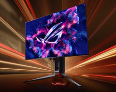 ROG Swift OLED PG27AQDP nie ma błyszczącego wykończenia wyświetlacza. (Źródło obrazu: ASUS)