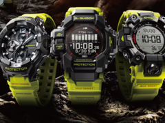 Od lewej do prawej, Casio G-Shock GR-B300RY-1A9, GPR-H1000RY-1A9 i GW-9500MRY-1A9. (Źródło zdjęcia: Casio)