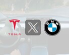 Konto BMW w mediach społecznościowych usunęło pochwałę dla FSD Tesli po tym, jak Tesla żartobliwie odpowiedziała na to samo. (Źródło zdjęcia: Tesla - edytowane)