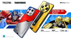 Tecno Spark 30 Pro otrzyma wersję Optimus Prime, podczas gdy Spark 30 Pro otrzyma wersję Bumblebee. (Źródło obrazu Tecno via PR Newswire)