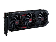 PowerColor Red Devil AMD Radeon RX 9070 XT na zdjęciu zawiera 16 GB pamięci GDDR6. (Źródło zdjęcia: PowerColor)