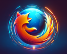 Futurystyczne logo przeglądarki Firefox (źródło: obraz wygenerowany przez DALL-E 3)