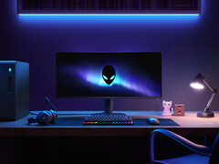 Alienware AW3225DM oferuje zakrzywiony panel QHD z częstotliwością odświeżania 180 Hz (źródło obrazu: Dell)