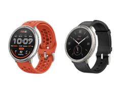 Smartwatch Amazfit Active 2 w wersji Red Sport Silicone (po lewej) i Black Leather (po prawej), w cenie odpowiednio 99,99 USD i 129,99 USD. (Źródło zdjęcia: Amazfit)