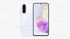 A &quot;Galaxy A36&quot;. (Źródło obrazu: Giznext x OnLeaks)