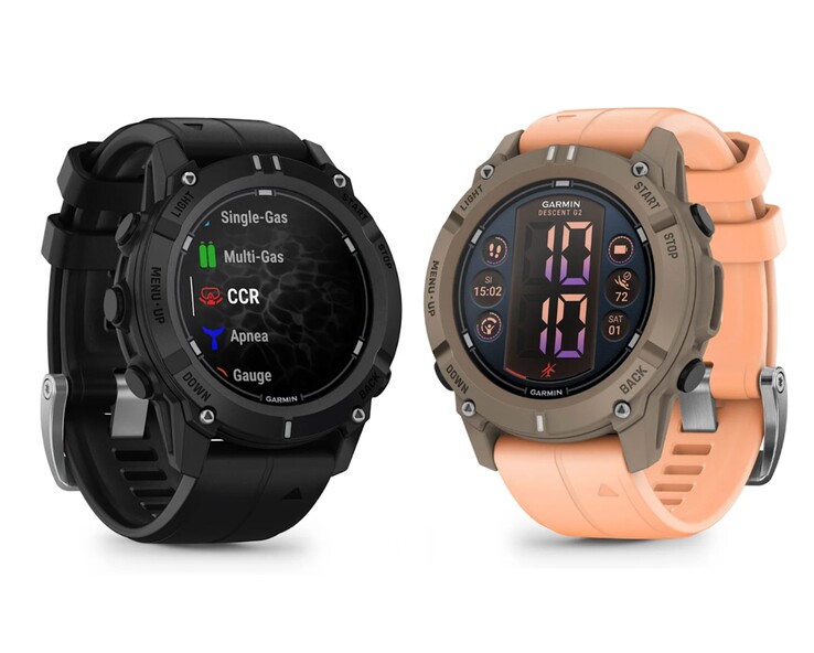 Smartwatch Garmin Descent G2 jest dostępny w dwóch wersjach kolorystycznych. (Źródło zdjęcia: Garmin)
